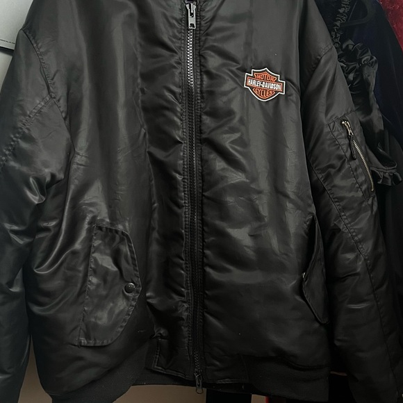 harley davidson bomber jacket - Picture 3 of 5